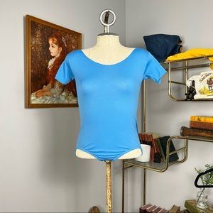 80s Sky Blue Jumpsuit